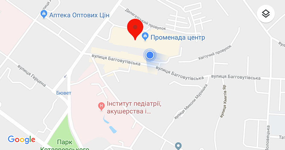 Карта гугл : як доїхати